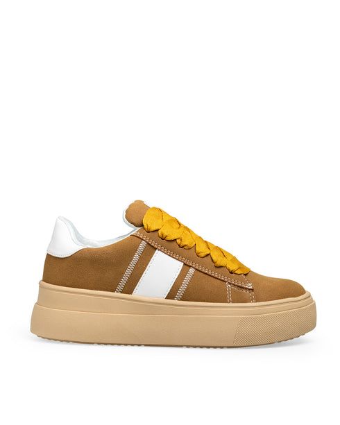 Tenis Miel Franja Blanca 9328